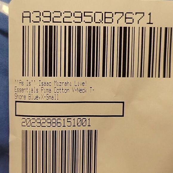 NWOT Isaac Mizrahi Essential V-neck T-shirt Sz XS - Picture 7 of 9